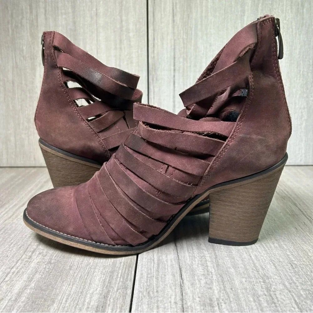 Free People Hybrid Strappy Block Heel Ankle Bootie Women’s Size 10 EUR 40 - Picture 2 of 11